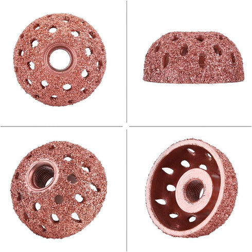 Tire Buffing Wheel,38mm 70 Grid Tungsten Alloy Tire Grinding Head Coarse Grit Buffing Wheel with Linking Rod...