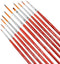 Fine Enamel Detail Brushes Set - 11 Pieces Miniature Paint Brushes for Detailing & Art Painting - Acrylic, Watercolor, Oil - Models, Airplane Kits...