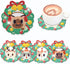 4 PCS Christmas Wreath Cat Diamond Art Coasters Kit, DIY Diamond Art Painting Coasters for Adults, 5D Xmas Diamond dot Kits Coasters Craft Supplie...