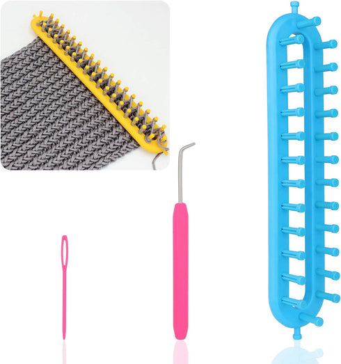 Coopay Scarf Knitting Loom Kit, DIY Craft Knitting Board Looms with Loom Pick Tool and Needle, Durable & Safe, Creativity for Kids Small Knitting ...