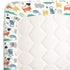 Carter's Colorful Modern Safari Animals Super Soft Mini Crib Fitted Sheet, Orange, Green, Blue, Grey...