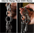 TISUR Titanium Key Rings for Keychain, Side-Pushing key chain rings Split keyring heavy duty Keychain Rings bulk...