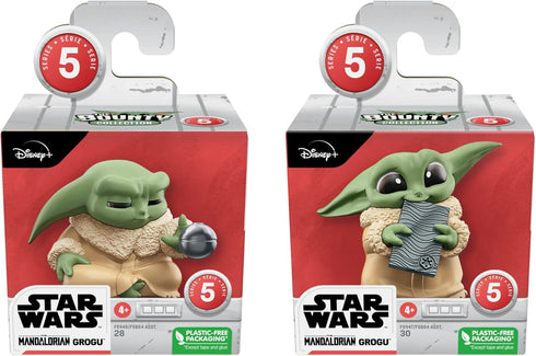STAR WARS The Bounty Collection Series 5, 2-Pack Grogu Figures, 2.25-Inch-Scale Force Focus, Beskar Bite, Toy for Kids Ages 4 and Up...