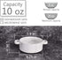 Bosmarlin Ceramic Marbling Souffle Dishes, 10 Oz, Dould Handle Ramekin for Baking, Set of 6 (Marbling Grey, 10 Oz)...