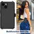 for iPhone 14 Case (6.1”) with Belt Clip Holster, 2X Screen Protector, Heavy Duty Military Grade Full Body Shockproof Dust-Proof Drop Proof Rugged...