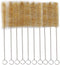 Tube Bottle Wash Cleaning Brush 9.5 Inch. Tan Bristles Radial Tip for Lab Set Chemistry Test, 15 Pack...