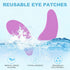 Under Eye Patches 4 Pairs, Silicone Reusable Eye Patches, Under Eye Mask for Skin Care Effect to Reduce Wrinkles and Fine Lines, Tin Case...