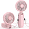 AMACOOL Portable Handheld Fan with Dual Motor, 12 Blades, Powerful 4 Speeds Hand Fan, Foldable, Battery Operated 3 IN 1 Personal Cooling Fan for H...