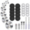 34 PCS Rotary Cutting Wheels Tool Kit,Mini Diamond Cutting Wheel, Circular Saw Blades and Resin Cut-off Wheels for Woodworking Metal Glass Plastic...
