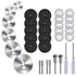 34 PCS Rotary Cutting Wheels Tool Kit,Mini Diamond Cutting Wheel, Circular Saw Blades and Resin Cut-off Wheels for Woodworking Metal Glass Plastic...