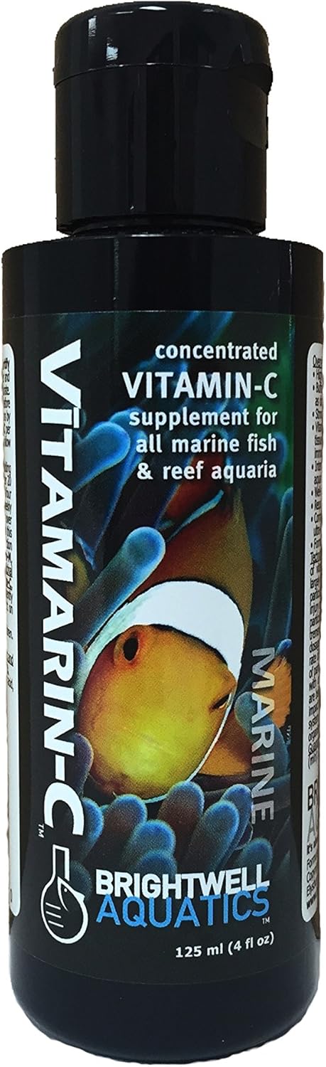 Brightwell Aquatics Vitamarin C - Concentrated Vitamin C Supplement for Marine Aquariums 125 mL...