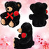 Black Bear Plush Stuffed Animal Black Bear with Rose Funny Cute Black Stuffed Animal Plush Gifts for Kids Toddler Girlfriend Mother's Day Birthday...
