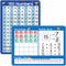 Dinggaogao10 Packs Number Line Whiteboards Cards, 9” x 12”Double Sided Dry Erase Board Writable and Erasable 130 Numbers Chart White Board for Stu...