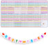 Square bracelet friendship Letter Beads kit, Multicolor 6x6mm Acrylic Beads,28 Grids Letter Beads for Jewelry Making, Alphabet Beads,kandi beads,b...