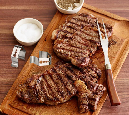 Universal A Style Meat Thermometer Probe Clip for Ambient Temperature Reading Upgraded Meat Thermometer Probe Holder for BBQ Smoker Oven Grill (Se...