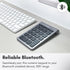 Macally Bluetooth Number Pad for Laptop - Wireless Numeric Keypad - 22 Key Numeric Keypad for Data Entry, Numpad Compatible with MacBook, iPad, iP...