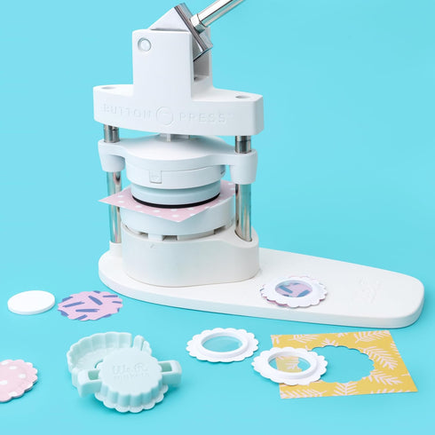 We R Memory Keepers Button Press Puffy Sticker and Shaker Shape Kit, Fastners Buttons Arts Crafts Sewing Notion Paper Supplies Scrapbooking Stampi...