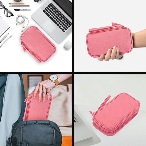 Electronic Organizer Travel USB Cable Accessories Bag/Case,Waterproof for Power Bank,Charging Cords,Chargers,Mouse ,Earphones Flash Drive......