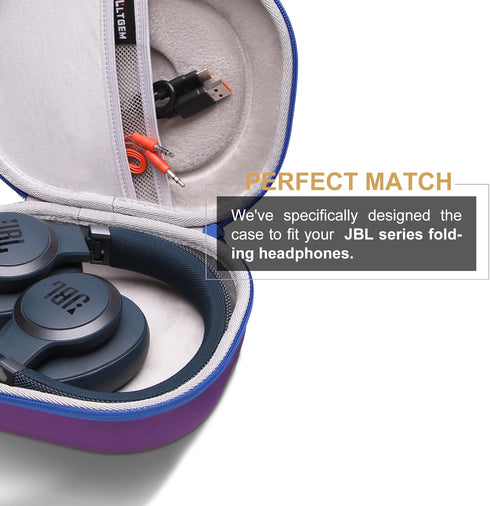 LTGEM EVA Hard Case for JBL Live 770NC/660NC/650BT/460NC/670NC/400BT/500BT and JBL Tune 770NC/710BT/720BT/760NC/700BT/750BT/510BT/660NC/520BT/500/...