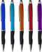 SyPen 2-1Twist Action Stylish Metallic Capacitive Stylus with Comfort Grip Ball Point Black Ink Pen for Touchscreen Devices, iPhone, Ipad, Android...