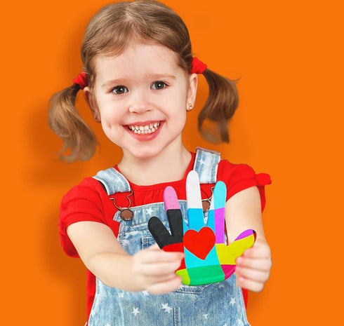 Arts and Crafts for Kids Girls Ages 8-12 6-8 4-8 4-6 - Make Your Own Clay Handprint Bowls, Mothers Day Crafts for Kids Birthday Gifts for 4 5 6 7 ...