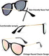 FEISEDY Polarized Sunglasses Women Men Vintage Round Classic Mirrored Sun Glasses B2571...