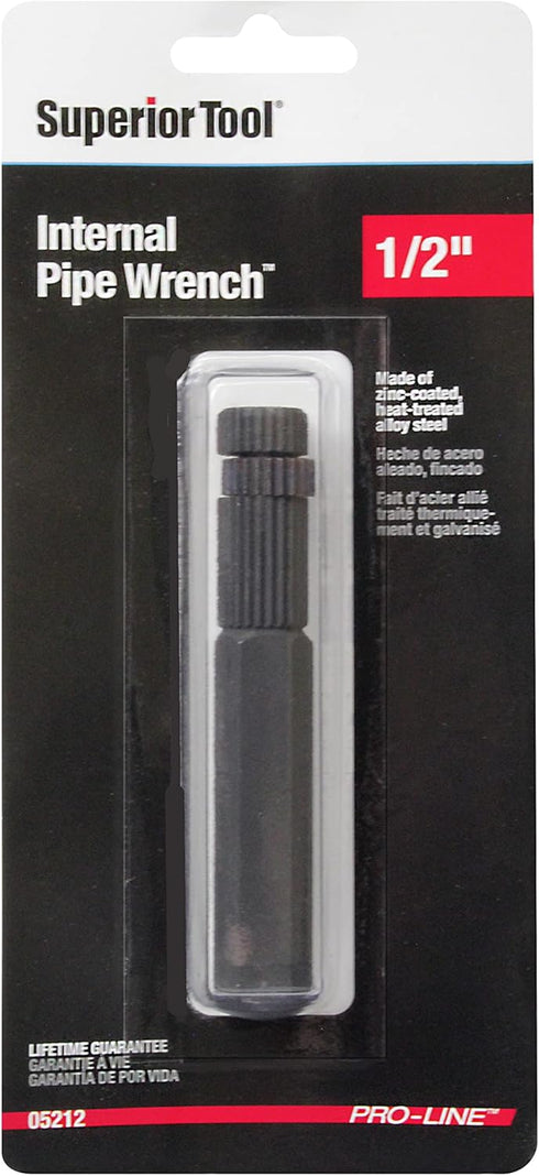 SUPERIOR TOOL 05212 1/2" Internal Pipe Wrench,Black...