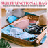 Ranslen Large Capacity PU Leather Travel Makeup Bag, Opening Cosmetic Bags, Waterproof Portable Toiletry Bag with Dividers and Handle, Valentine's...