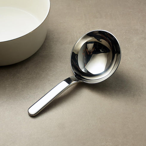 Heavy Duty Big Spoon Mirror Polished Asian Soup Spoons (Short Handle),Premium Food Grade 18/10 Stainless Steel Spoons,Durable Metal Spoons,Serving...