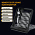 32 In 1 Small Screwdriver Set Professional Repair Tools Kit for Phone Laptop PC Camera Game Console Glasses Screwdriver Kit with tweezer...