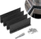 4 Pack Aluminum Gutter Valley Splash Guards, Rainwater Roofing Gutter Guard, Straight Gutter Splash Guard for Flat Shingle Roofs, Valley, Corner, ...