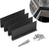 4 Pack Aluminum Gutter Valley Splash Guards, Rainwater Roofing Gutter Guard, Straight Gutter Splash Guard for Flat Shingle Roofs, Valley, Corner, ...