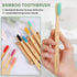 Bamboo Toothbrushes (8 Count) BPA Free Soft Bristles Natural Toothbrush Set - Biodegradable & Compostable Eco-Friendly Wooden Toothbrush...