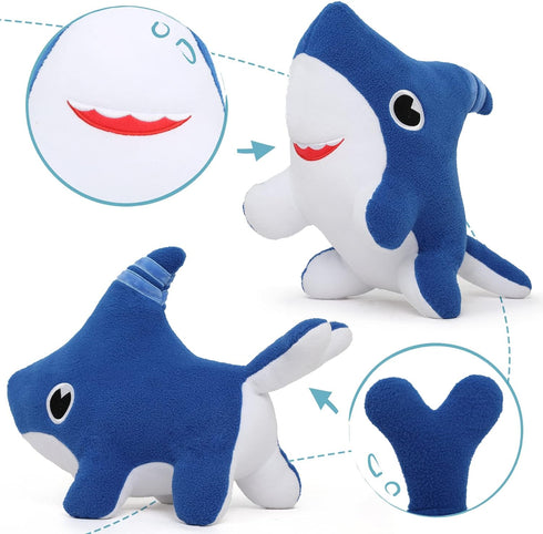 Tezituor Baby Shark Dog Plush Toy, Shark Puppy Stuffed Animal, Shark Dog Toy Stuffed Shark, 15''...