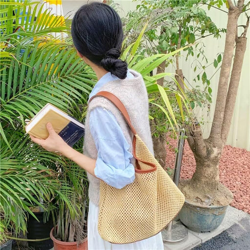 Straw Tote Bag for Women - Boho Tote Handbags for Summer 2024...