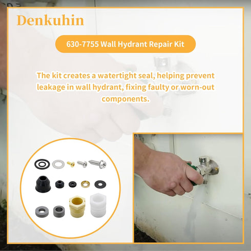 630-7755 Wall Hydrant Repair Kit Compatible with Faucet Repair Kit 500 400 300 Series, Replacement for Pressure Vacuum Breaker...