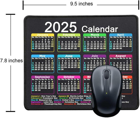 Mouse Pad with Non-Slip Rubber Base, Waterproof Computer Mousepad with Stitched Edges, Mouse Pads for Computers, Laptop, Gaming, Office & Home, 9....