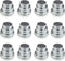 LJY 36 Pieces Round Aluminum Cans Screw Lid Metal Tins Jars Empty Slip Slide Containers, 4oz 2oz & 1oz Mixed Sizes...