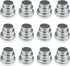 LJY 36 Pieces Round Aluminum Cans Screw Lid Metal Tins Jars Empty Slip Slide Containers, 4oz 2oz & 1oz Mixed Sizes...