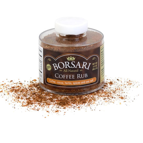 Borsari Coffee Rub Seasoning - Gourmet Rib Rub Seasoning and Dry Rub - Coffee Rub Seasoning with Coffee Spices and Cocoa - All Natural Coffee Rub ...