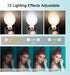 Selfie Ring Light, Clip on Ring Light Touch Control, Rechargeable 800mAh 60 LED Circle Light with 3 Light Modes for iPhone/Android Smart Phone Lap...