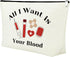 Phlebotomist Gifts for Women Makeup Bag Nurses Day Gift Ideas Cosmetic Bag Funny Phlebotomist Gifts Travel Bag Certified Phlebotomy Technician Gif...