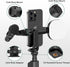 ATUMTEK Phone Tripod Mount, Universal Smartphone Mount Adapter with 2 Cold Shoe and 1/4" Standard Screw, 360° Rotates and 180° Tilts Adjustable Ce...