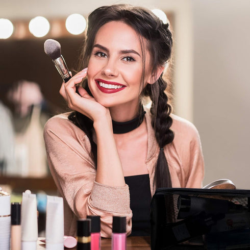 Frienda 10 Pieces Mesh Makeup Bag Portable Mesh Cosmetic Bag Black Mesh Zipper Pouch Breathable Travel Toiletry Bag for Home Offices Travel Access...