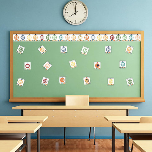 Number Line Bulletin Board Border -20 to 120 Straight Border Trim for Classroom Decorations Math Class Moving Mountains Roll...
