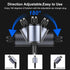 Retractable Car Charger 4 in 1 Fast Charge USB C Car Charger Adapter with Retractable Cord Cable 100W, Car Phone Charger for iPhone 15 Pro Max Plu...