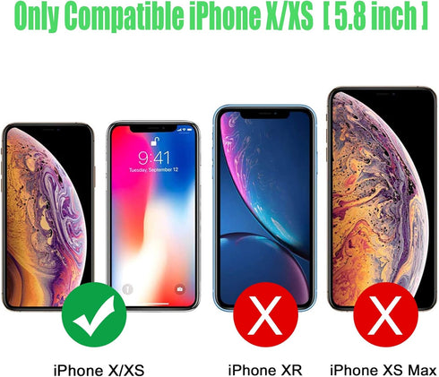 Battery Case for iPhone X/XS, 7000mAh Slim Portable Rechargeable Protective Battery Pack Cover Power Bank Charging Case Compatible with iPhone X/X...