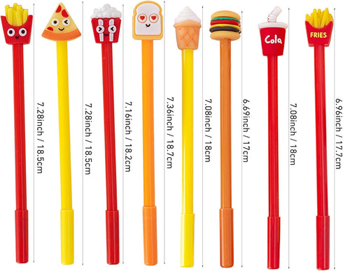 40 Pcs Cute Food Gel Ink Pens Fun Kawaii Pens Hamburger Writing Pens 0.5 mm Black Ink Cool Pens Novelty Fun Pens for Kids School Office Home Suppl...