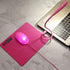Pink Mouse and Pad USB LED Light 3 in 1 Gift Comb Kids Mouse for Laptop Home Office Travel by SOONGO...