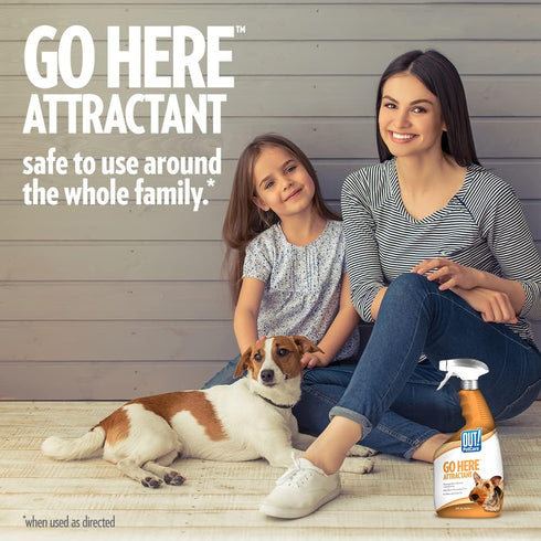 OUT! PetCare Go Here Attractant Indoor and Outdoor Dog Training Spray - House-Training Aid for Puppies and Dogs - 32 oz...